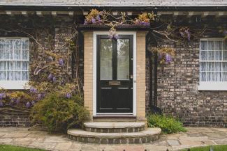 Door of a house.