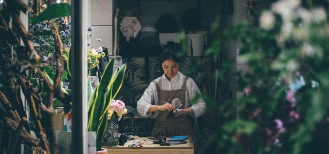 Business owner in her shop.